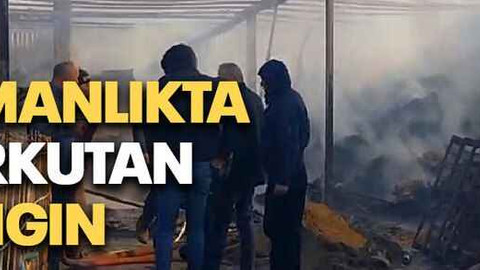 Samanlıkta korkutan yangın